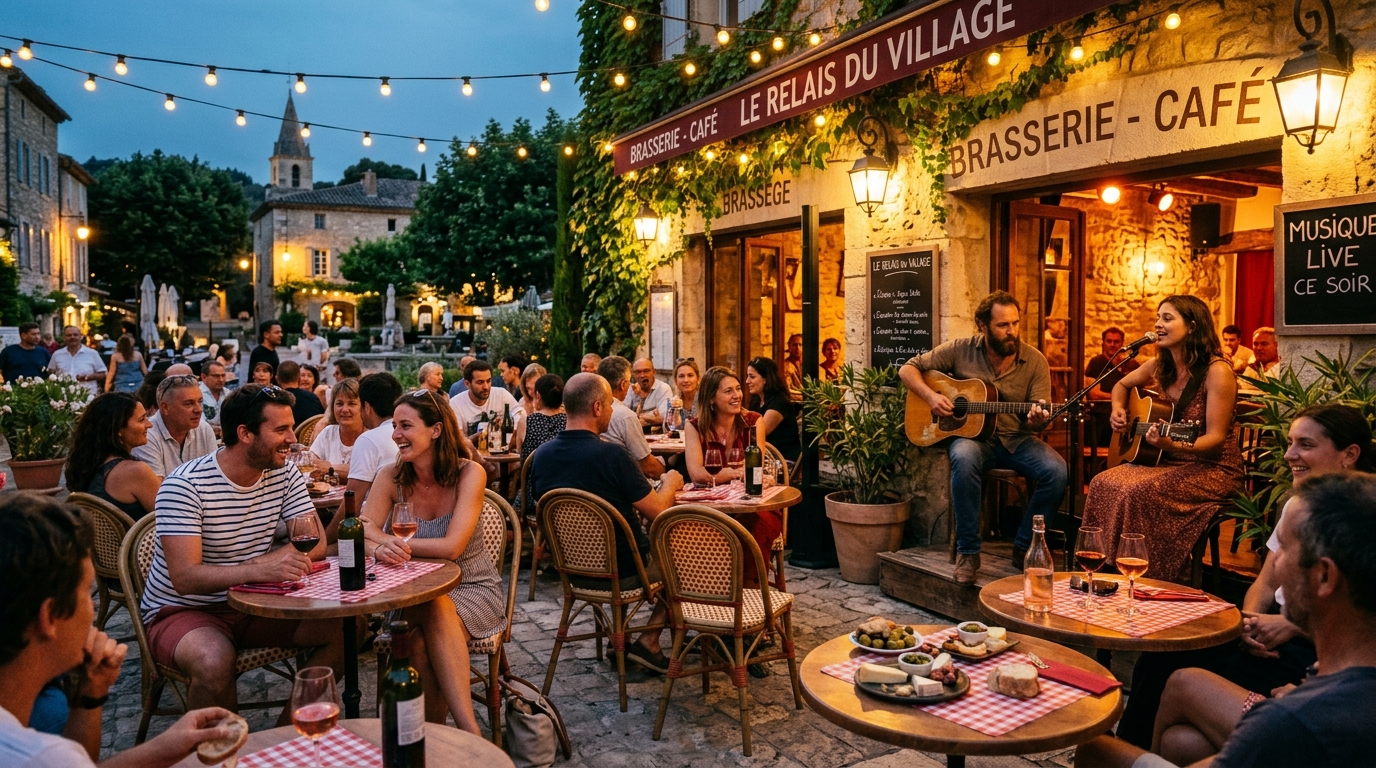 Soirée musicale et concert en terrasse