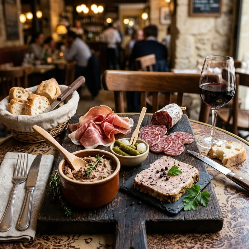Planche de charcuterie et salaisons régionales