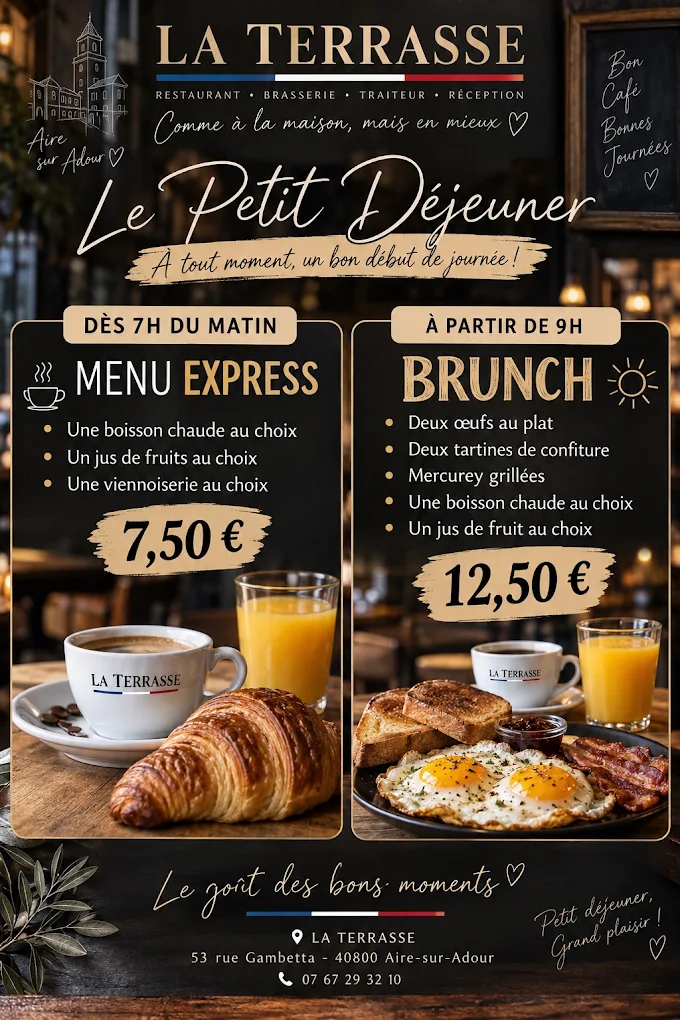 Pain frais, confitures et café du matin